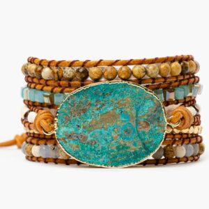 Bracciale Diaspro Terra Blu – Coraggio