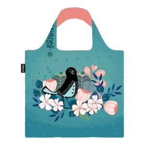 Floral Bird Shopping Bag x Rosehip